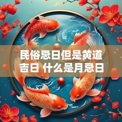 民俗忌日但是黄道吉日 什么是月忌日黄道吉日