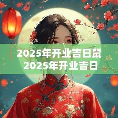 2025年开业吉日鼠 2025年开业吉日