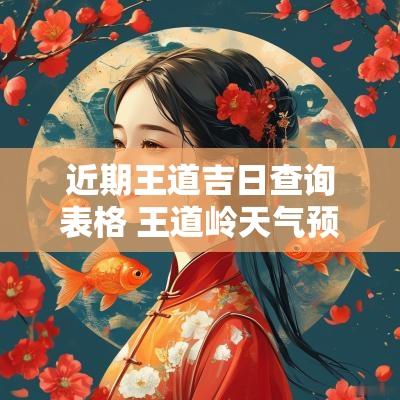 近期王道吉日查询表格 王道岭天气预报查询最新