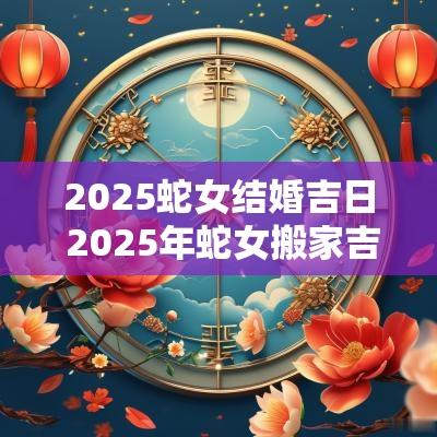 2025蛇女结婚吉日 2025年蛇女搬家吉日