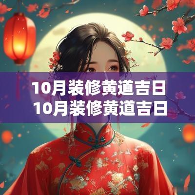 10月装修黄道吉日 10月装修黄道吉日吉时一览表