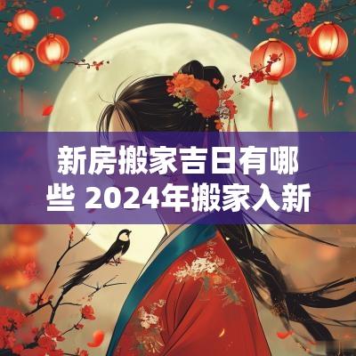 新房搬家吉日有哪些 2025年搬家入新房吉日