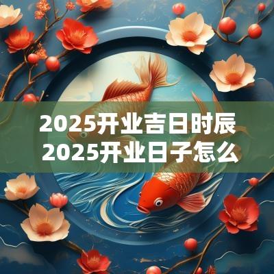 2025开业吉日时辰 2025开业日子怎么选吉日