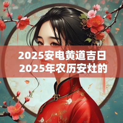 2025安电黄道吉日 2025年农历安灶的吉日表