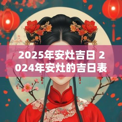 2025年安灶吉日 2025年安灶的吉日表