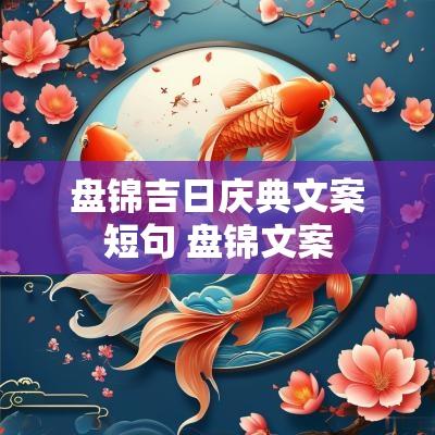 盘锦吉日庆典文案短句 盘锦文案