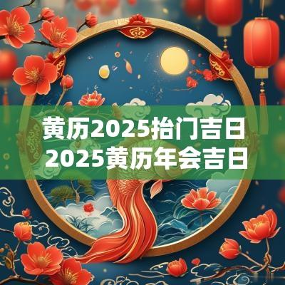 黄历2025抬门吉日 2025黄历年会吉日