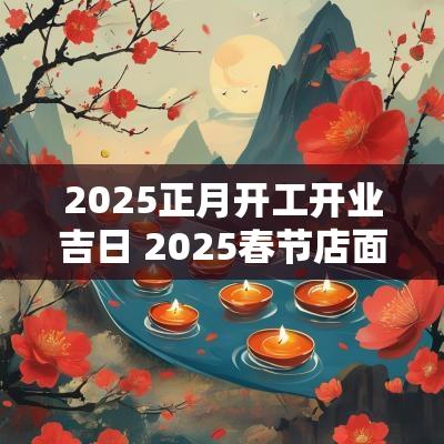 2025正月开工开业吉日 2025春节店面开张吉日