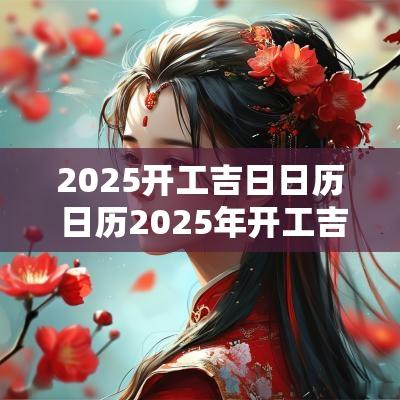 2025开工吉日日历 日历2025年开工吉日
