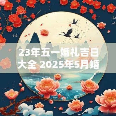 23年五一婚礼吉日大全 2025年5月婚礼吉日