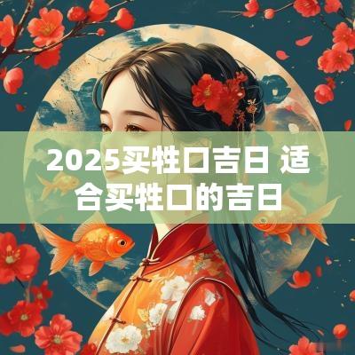 2025买牲口吉日 适合买牲口的吉日