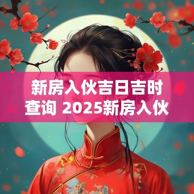 新房入伙吉日吉时查询 2025新房入伙农历吉日