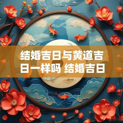 结婚吉日与黄道吉日一样吗 结婚吉日与属相