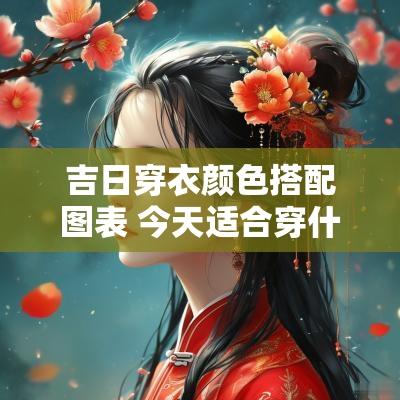 吉日穿衣颜色搭配图表 今天适合穿什么颜色的衣服吉日