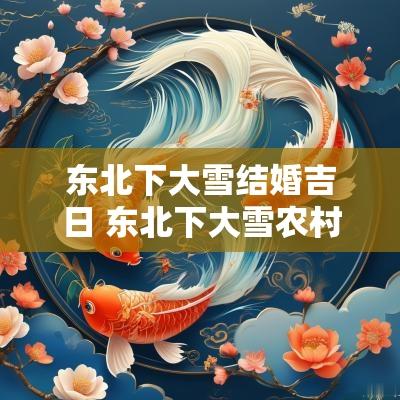 东北下大雪结婚吉日 东北下大雪农村办喜酒