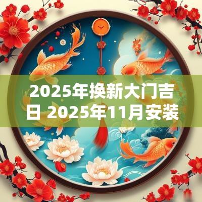 2025年换新大门吉日 2025年11月安装大门的吉日