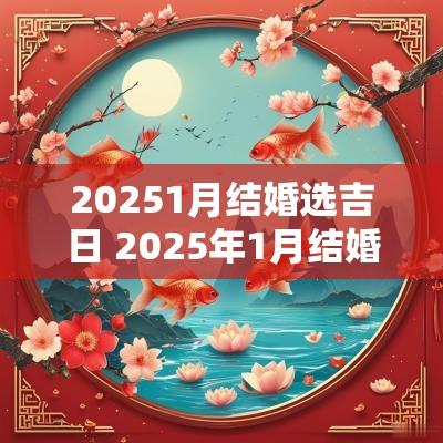 20251月结婚选吉日 2025年1月结婚吉日一览表