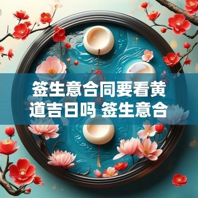 签生意合同要看黄道吉日吗 签生意合同视频