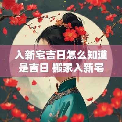 入新宅吉日怎么知道是吉日 搬家入新宅吉日