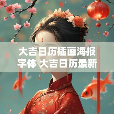 大吉日历插画海报字体 大吉日历最新版