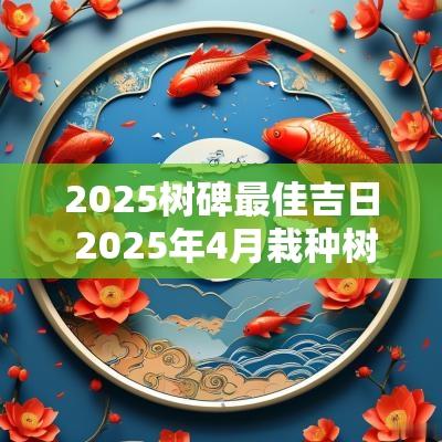 2025树碑最佳吉日 2025年4月栽种树吉日一览表