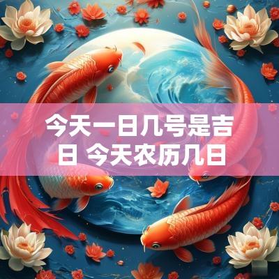 今天一日几号是吉日 今天农历几日