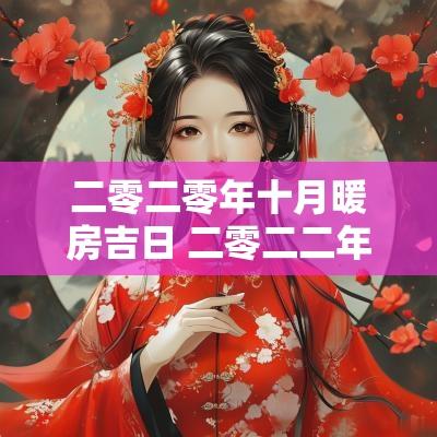 二零二零年十月暖房吉日 二零二二年十月结婚好日子