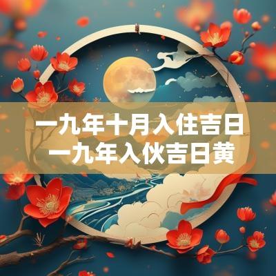 一九年十月入住吉日 一九年入伙吉日黄历