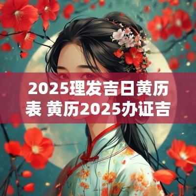 2025理发吉日黄历表 黄历2025办证吉日查询