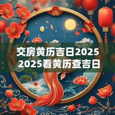 交房黄历吉日2025 2025看黄历查吉日