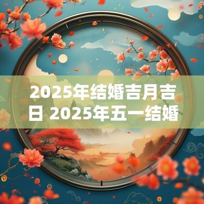 2025年结婚吉月吉日 2025年五一结婚吉日