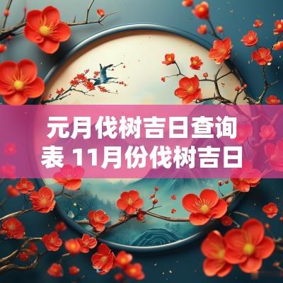 元月伐树吉日查询表 11月份伐树吉日查询