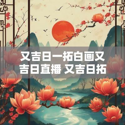 又吉日一拓白画又吉日直播 又吉日拓画直播