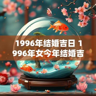 1996年结婚吉日 1996年女今年结婚吉日