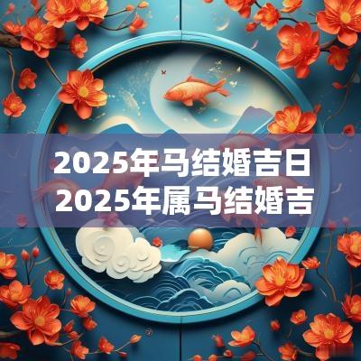 2025年马结婚吉日 2025年属马结婚吉日一览表