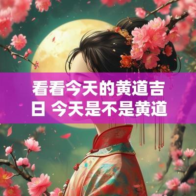看看今天的黄道吉日 今天是不是黄道吉日啊