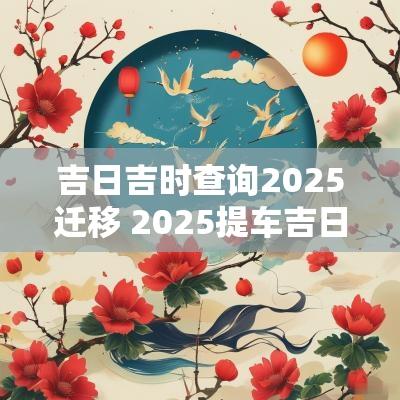 吉日吉时查询2025迁移 2025提车吉日吉时查询