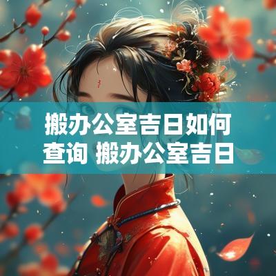 搬办公室吉日如何查询 搬办公室吉日吉时