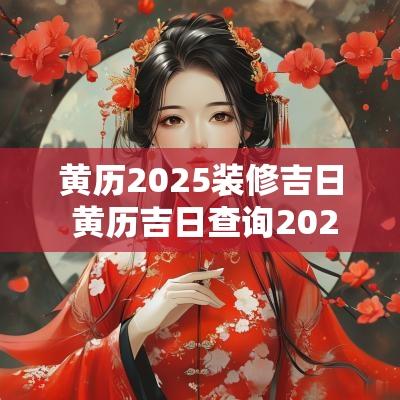 黄历2025装修吉日 黄历吉日查询2025装修开工