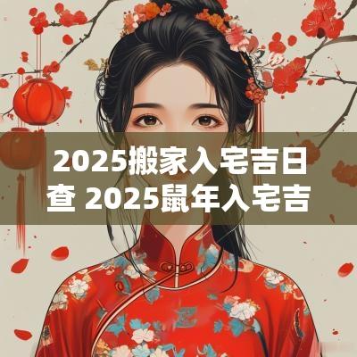 2025搬家入宅吉日查 2025蛇年入宅吉日