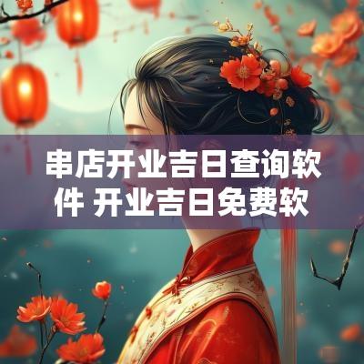 串店开业吉日查询软件 开业吉日免费软件