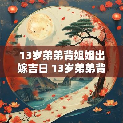 13岁弟弟背姐姐出嫁吉日 13岁弟弟背姐姐出嫁长什么样子