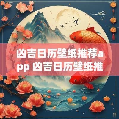 凶吉日历壁纸推荐app 凶吉日历壁纸推荐高清