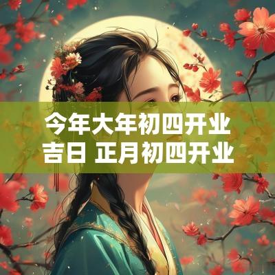 今年大年初四开业吉日 正月初四开业吉日吉时查询