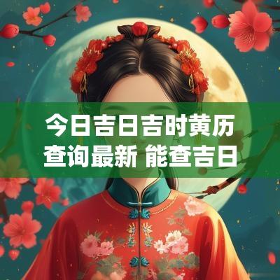 今日吉日吉时黄历查询最新 能查吉日吉时的黄历app