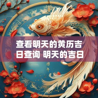 查看明天的黄历吉日查询 明天的吉日吉时查询表最新