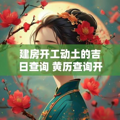 建房开工动土的吉日查询 黄历查询开工动土吉日