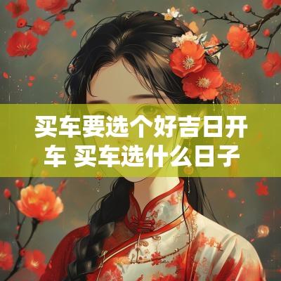 买车要选个好吉日开车 买车选什么日子好