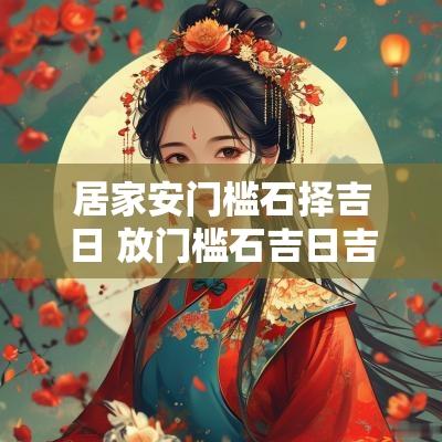 居家安门槛石择吉日 放门槛石吉日吉时