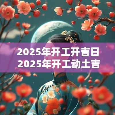 2025年开工开吉日 2025年开工动土吉日